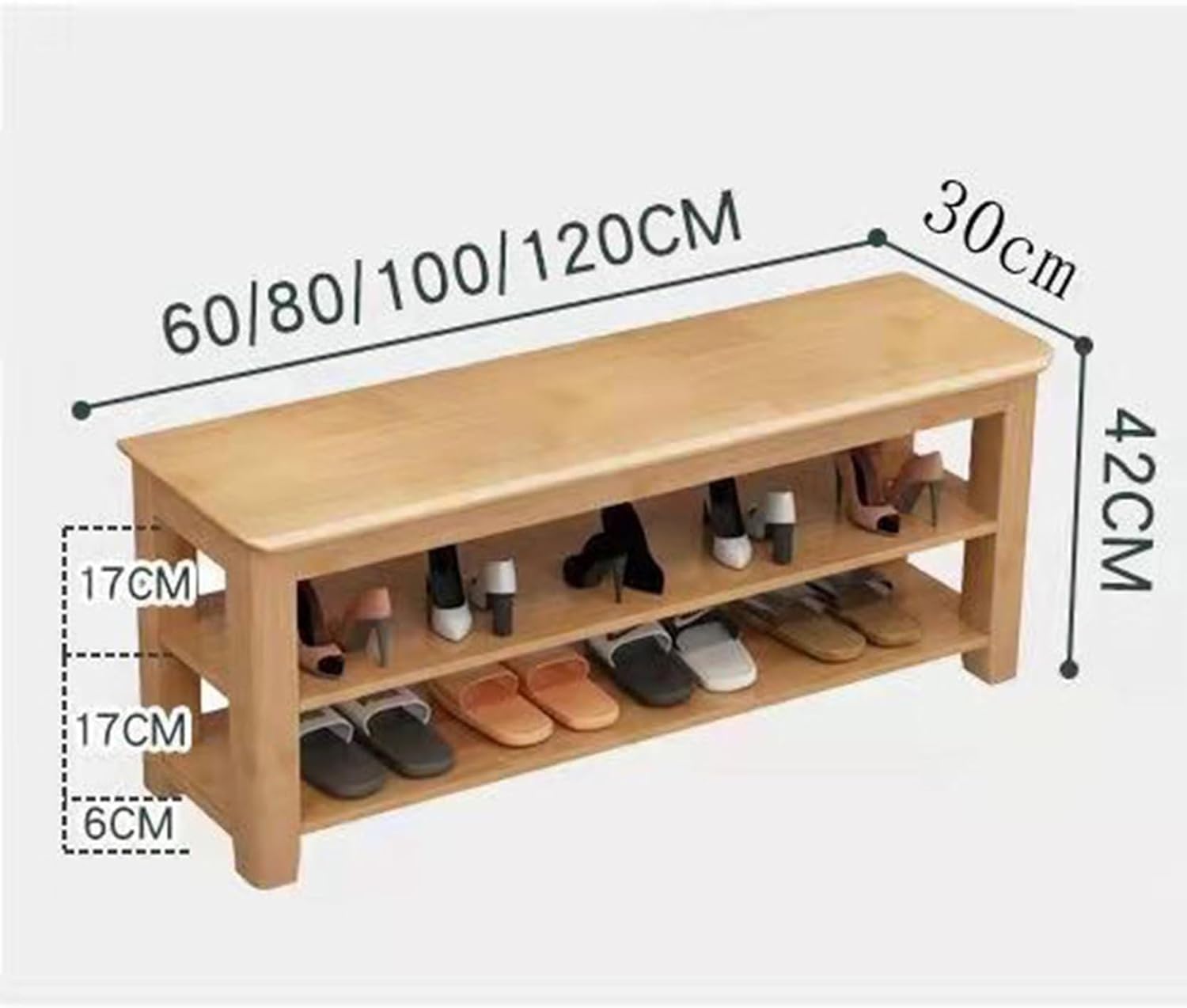 玄関ベンチ 木製 無垢材 80*30*42 北欧 幅60cm 天然木 シューズラック 収納ベンチ ...