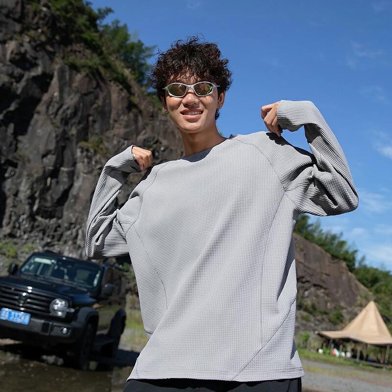 長袖tシャツ メンズ 秋服 大きいサイズ カットソー ロングtシャツ リブ付き ストライプ 無地 ゆったり 人気 トップス ファッション カジュアル おしゃれ シンプル メンズ 長袖Tシャツ かっこいい 柔らかい肌触り Tシャツ 春 秋 服