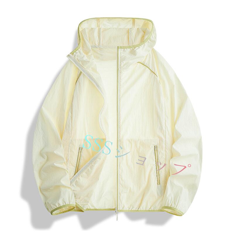 Grace SelectのUVカットパーカー メンズ レディース 薄手 ジャケット マウンテンパーカー 紫外線対策 シアー アウター メンズ 春 夏 アウトドア UVカット フード付き 男女兼用｜アングル3