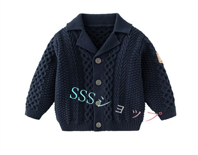 キッズ セーター ベビー服 ニット スクールセーター 長袖 子供服 トップス コット...
