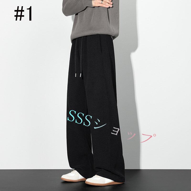 スウェットジョガーパンツ メンズ ロングパンツス チノパンツ ストレッチパンツ ウ...