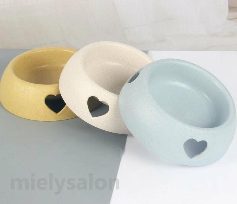 滑り止め シンプル お洒落 かわいい キュート ハート 水入れ 餌入れ ペット用品 いぬ ねこ イヌ ネコ 犬 猫 ウォーターボウル フードボウル ペット用食器 2