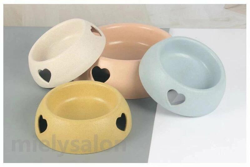 滑り止め シンプル お洒落 かわいい キュート ハート 水入れ 餌入れ ペット用品 いぬ ねこ イヌ ネコ 犬 猫 ウォーターボウル フードボウル ペット用食器 3