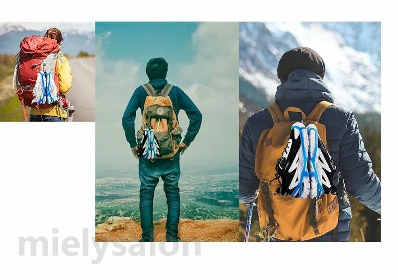 便利 シンプル 伸縮 防水 移動 スニーカー 靴 旅行 登山 スポーツ アウトドア 持ち運び 吊り下げ シューズハンガー シューズホルダー カラビナ付き シューズクリップ 2