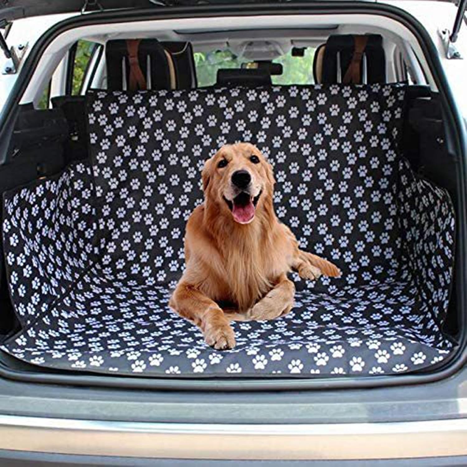 Outing, Walking Goods - 犬用カーシート ペット用ドライブシート ペット用 後部座席用 全種犬用 ラゲッジマット SUV用 超撥水 防水防汚 汚れ防止 お手入れが簡単 ペット安全ベルト おでかけ 抜け毛 トランクマット 155