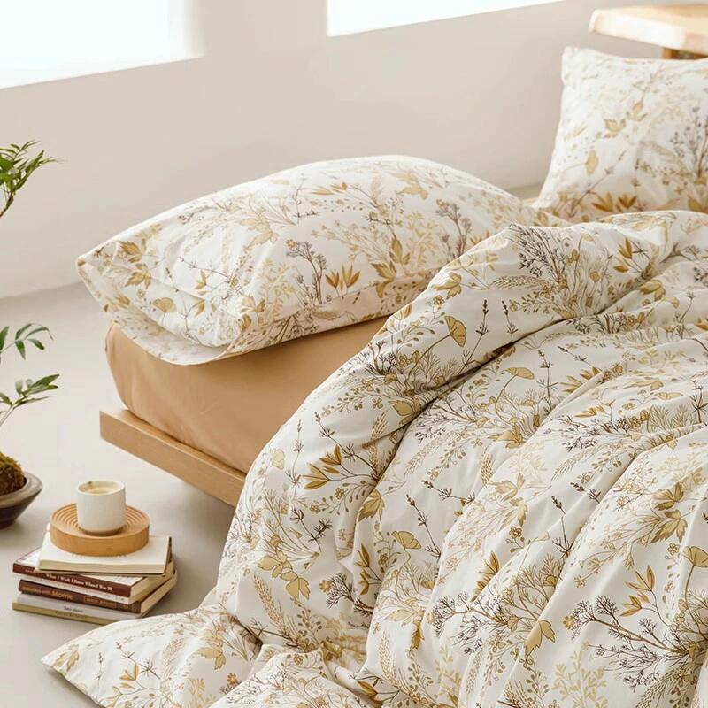 掛け布団カバーセット 布団カバー単品 シングル セミダブル ダブル 綿100 3点4点セット おしゃれ 通気性 速乾 吸汗 布団カバー ボックスシーツ/フラットシーツ 枕カバー 布団カバーセット 寝具カバーセット 丸洗いok きれいめ 春夏秋冬 引っ越し 新生活 [3]