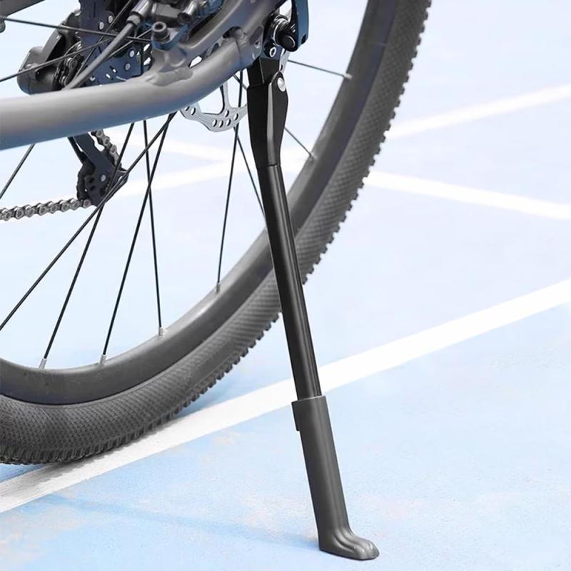 自転車キックスタンド 超軽量 サイドスタンド 長さ調節可能 自転車用スタンド アルミニウム合金製 簡単取り付け マウンテンバイ