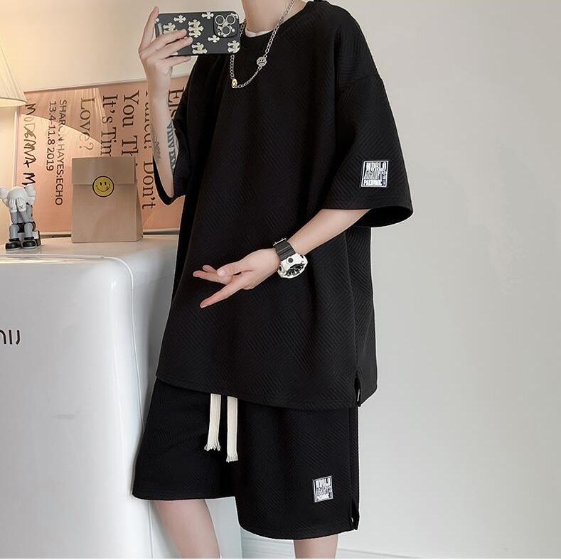 セットアップ メンズ 半袖 Tシャツ ハーフパンツ ジャージ上下セット 無地 スポーツウェア 夏服 ゆったり ルームウェア 部屋着 運動着 大人 学生 大きいサイズ シンプル カジュアル おしゃれ メンズかっこいい 3