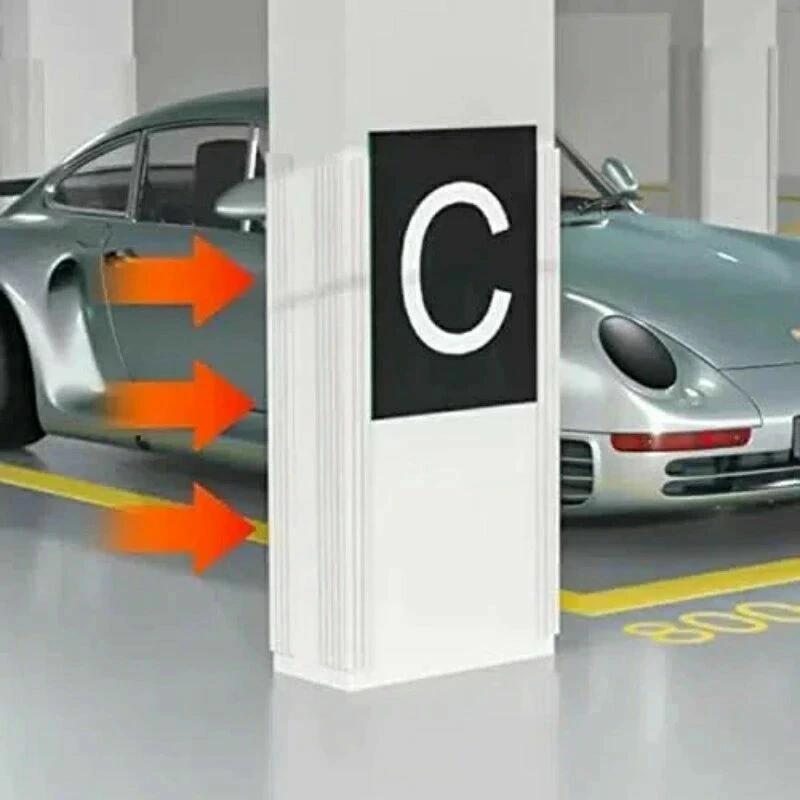 駐車場 クッション 衝突防止スポンジ かいめんシート ガレージ壁コーナーガードプロテクター 駐車場プロテクター スポンジエッジング衝突防止 倉庫コーナーガード ワークショップ窓枠厚さ8mmの壁コーナーソフトバッグ ガレージ ベビールーム 家具 [2]