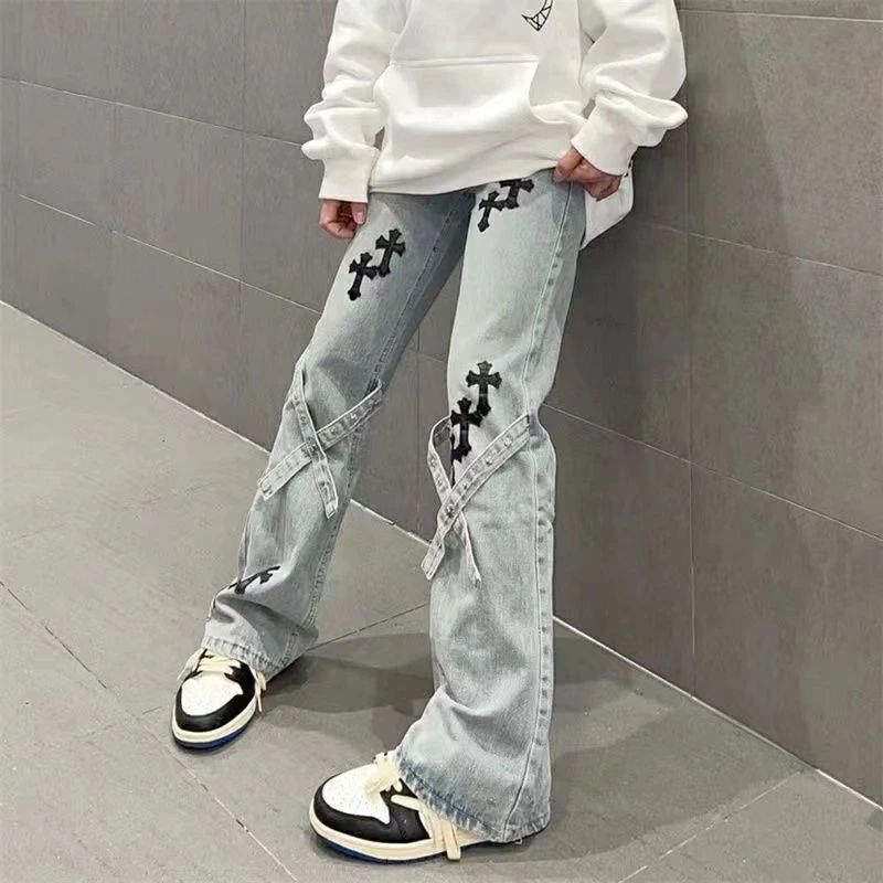 レディース 春秋 カジュアル パンツ ゆったり 通勤 ジーンズ デニム ボトムス 可愛い おしゃれ オシャレ お洒落 かわいい 個性的 graceselect327-10051993 Grace Select サンプル画像2