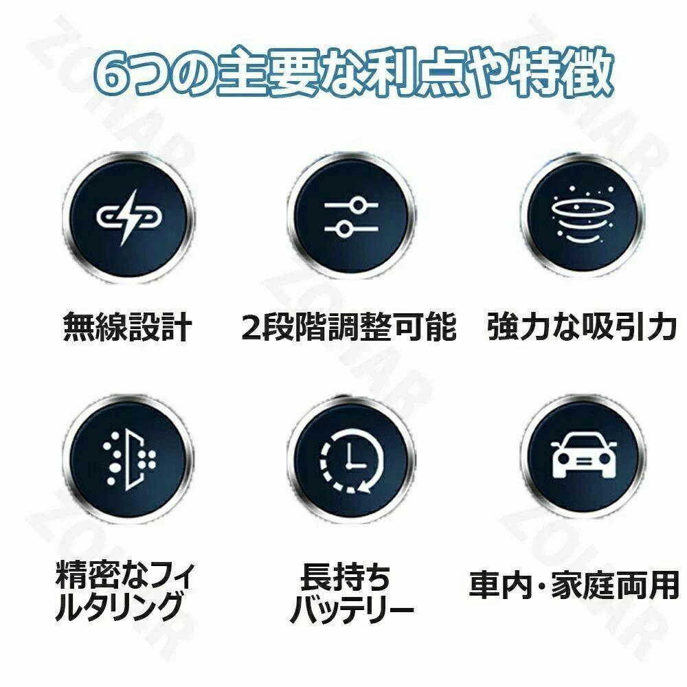 ハンディクリーナー カーク車載掃除機 リーナー コード式掃除機 軽量 充電式 28000...