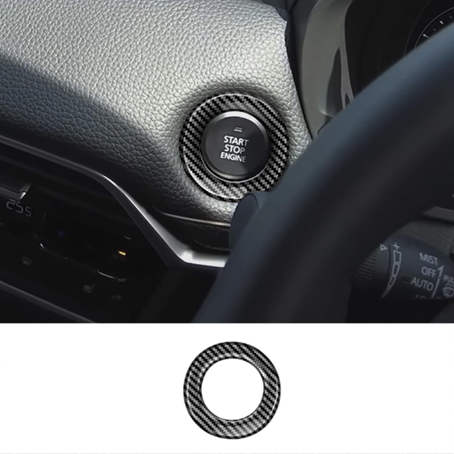 マツダ CX-60 KH系 202〜に適合 インテリア エンジン スタート ストップ ボタン フ...