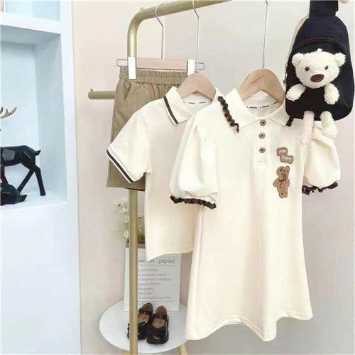 親子 ペアルック tシャツ ワンピース 夏服 親子コーデ 親子ペアtシャツ 半袖 コー...