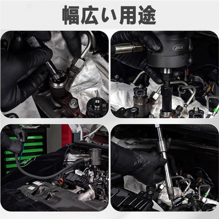 Grace Selectの21個の空気圧ディーゼルインジェクター、1000N空気圧エクストラクターキット、クイック分解修理ツールセット収納付きスーツケース、プロ｜アングル2