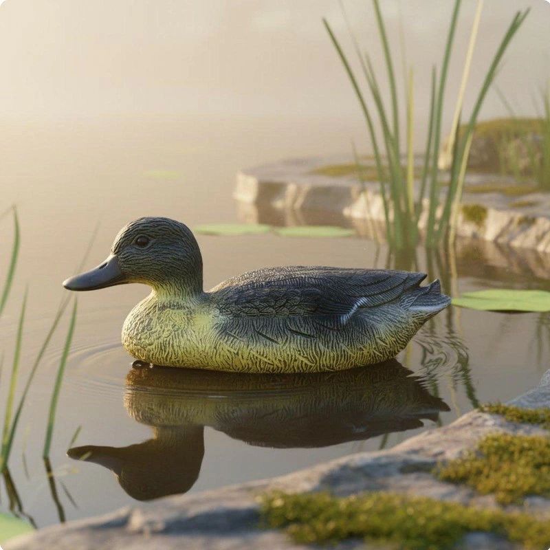 【リアルな外観】: 細部までこだわった立体的な造形で、本物そっくりのマガモのデコイとして機能し、獲物を自然に引き寄せます。【優れた浮力】: 水面に安定して浮かぶフローティングダック仕様で、池や湖などの水辺での使用に最適な設計となっています。【耐久性のある素材】: 高品質なPE素材を採用した狩猟用品で、防水・耐光性に優れ、屋外の過酷な環境下でも長く愛用いただけます。【多目的な用途】: 狩猟用のおとりとしてだけでなく、庭園や池の装飾としても活用でき、空間に田園風景のような彩りを与えます。【色あせ防止】: 特殊な塗装技術により、日光や水にさらされてもデコイの色が落ちにくく、鮮やかな外観を長期間維持します。ご購入前のご案内 ● サイズについて：スタッフ間で測り方を統一していますが、実寸に1〜3cmの誤差がある場合がありますのでご了承ください。 ● 商品の色は、撮影時の光やモニターによって異なる場合がありますのでご注意ください。 ● 生地特性により匂いが感じられることがありますが、数日で気にならなくなります。 ● 他店舗と在庫を共有しているため、受注後に欠品となる場合があります。 ▼出荷前には全て検品を行っておりますが、万が一商品に不具合があった場合は、お問い合わせフォームよりご連絡くださいますようお願い申し上げます。営業日に対応いたしますのでご安心ください。【リアルな外観】: 細部までこだわった立体的な造形で、本物そっくりのマガモのデコイとして機能し、獲物を自然に引き寄せます。【耐久性のある素材】: 高品質なPE素材を採用した狩猟用品で、防水・耐光性に優れ、屋外の過酷な環境下でも長く愛用いただけます。【多目的な用途】: 狩猟用のおとりとしてだけでなく、庭園や池の装飾としても活用でき、空間に田園風景のような彩りを与えます。【色あせ防止】: 特殊な塗装技術により、日光や水にさらされてもデコイの色が落ちにくく、鮮やかな外観を長期間維持します。