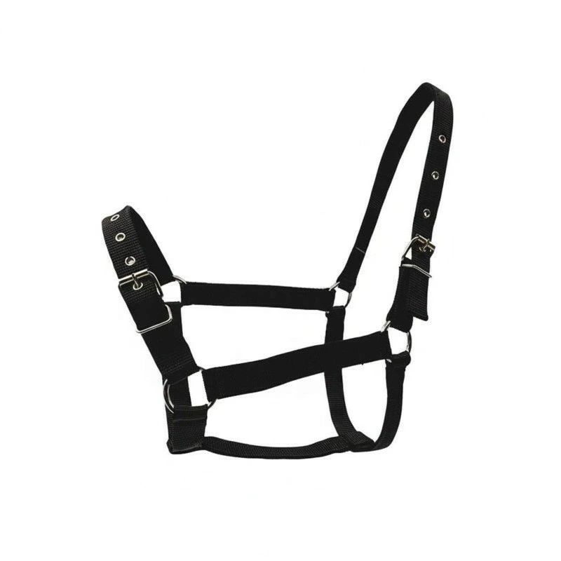 馬ヘッドギア 調整可能馬ハルター ナイロンストラップ馬頭具 強固な設計 快適性 メ...