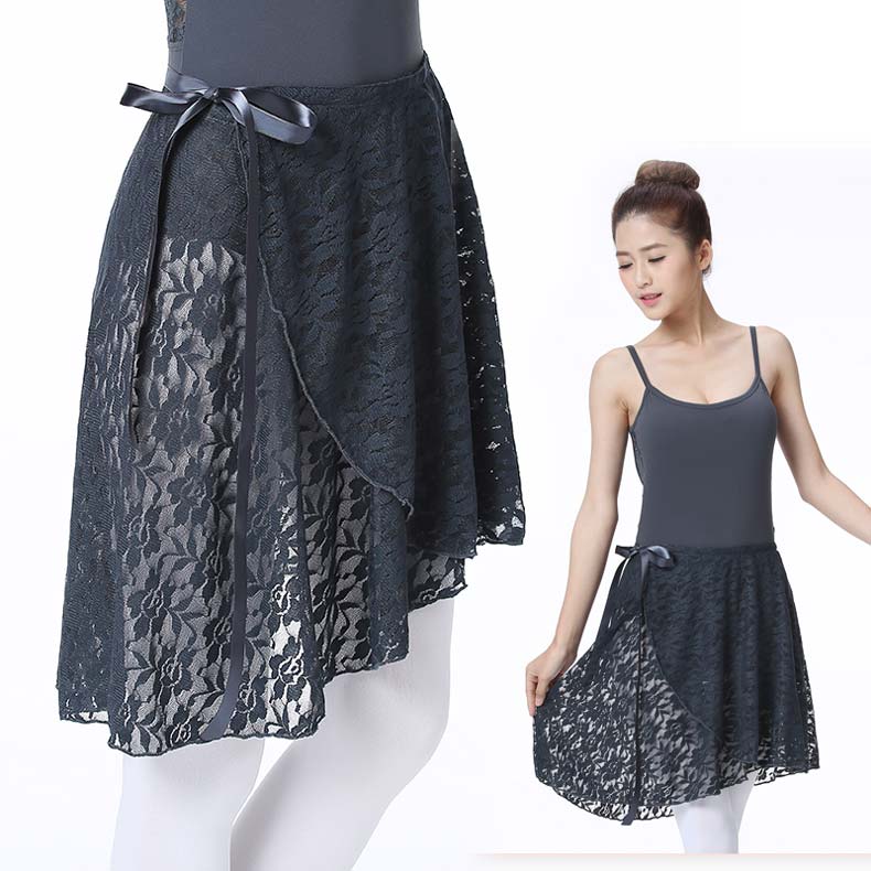 バレエ 巻きスカート（40cm丈・全5色）大人 バレエ用品 バレエ スカート ジュニア レース バレエスカート レディース ラップスカート 大人バレエ用品 レッスン 着 ウェア カラー バレエスカート 柔らか 可愛い