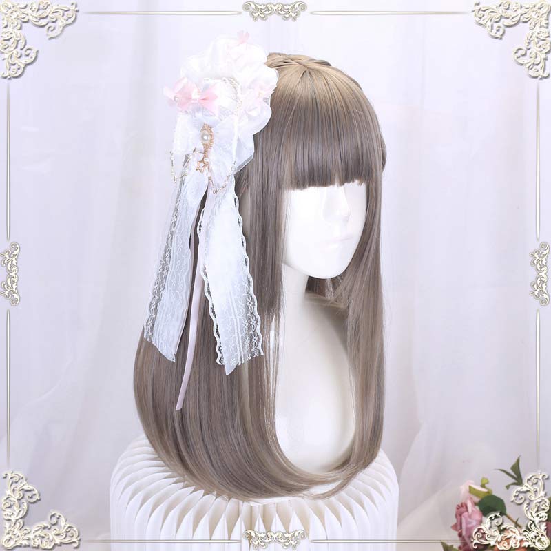 プリシラ ハーフキャップ ナチュカワストレート J-806 耐熱 TBK・ブラック