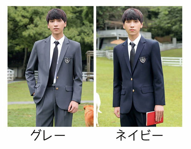 入学式 スーツ 男の子 高校生 受験 面接 卒服 上下セットフォーマル ジャケット コート スボン（2点セット ） 男子制服 フォーマルスーツ JK制服 学生服 グレー ネイビー