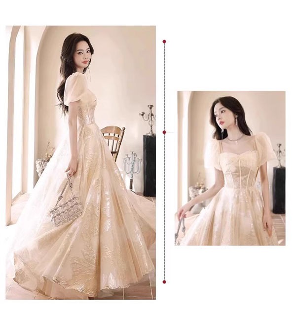 ドレス 大人 ピアノ発表会 ドレス 演奏会 ロング丈 結婚式 パーティードレス ロングドレス ファスナー お呼ばれ 袖あり 高級感 二次会 20代 30代 きれいめ 可愛い