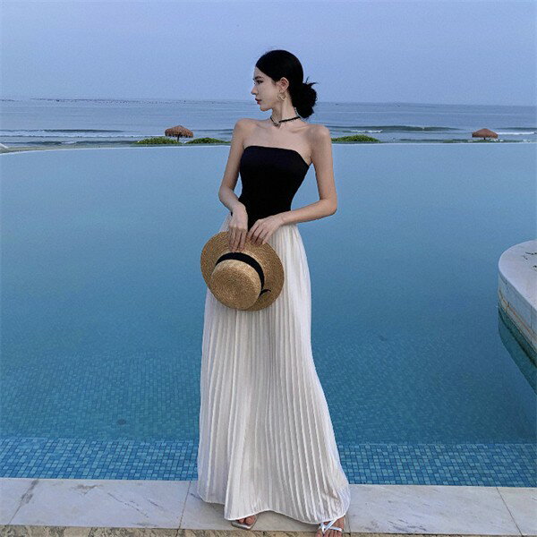 リゾートワンピース レディース サマードレス ロング丈ワンピース オフショルダー ハワイ 沖縄 旅行用 大人 20代 30代 40代 可愛い お洒落 ふんわり dd082c6c6lc