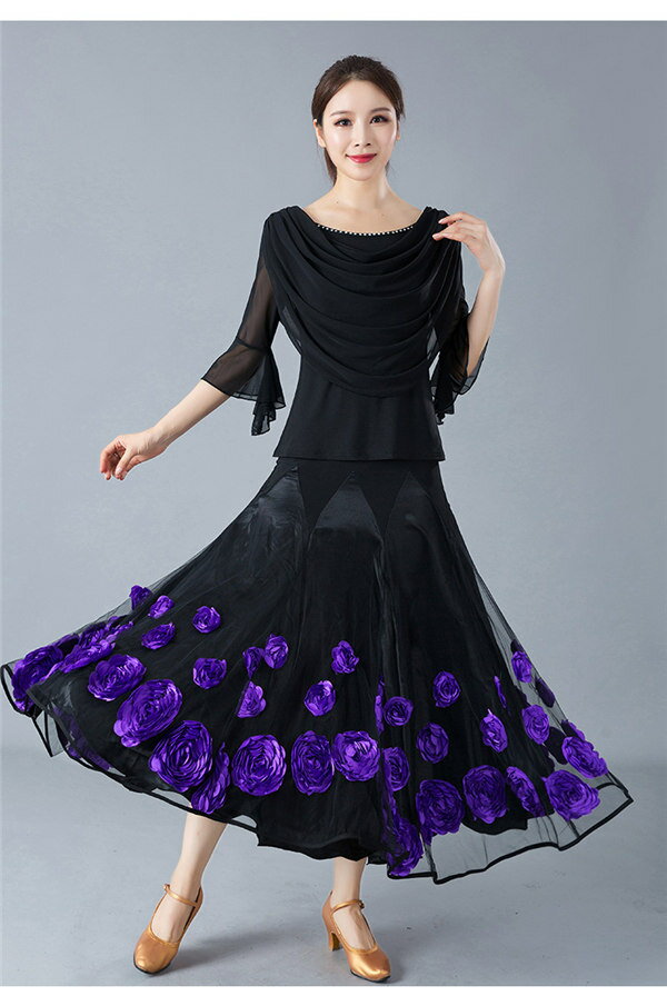 社交ダンス トップス（単品） 女性 社交ダンス衣装 レッスンウェア レース 上着 フリル 競技着 モダンラテンダンス用上着 レディース 女性用 ダンス衣装 上着 ダンス 社交 練習着 ワルツ チャチャチャ ラテン ステージ 衣装 演出着 ダンストップス d1411d3d3jc