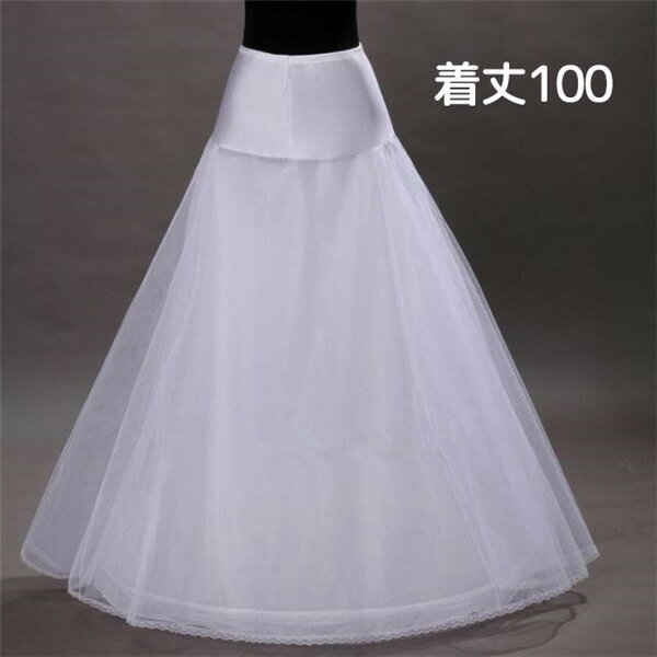 いつもと同じドレスが豪華にボリュームUPする白ロングパニエ パニエ 大人ドレス用 白 チュール インナ..