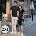 【送料無料】2着セット 韓国ファション tシャツ メンズ 半袖 カップル ペア 彼氏 彼女 女性 妻 ペアTシャツ ブラック ホワイト おしゃれ ファッション ペア tシャツ 春 服 夏 結婚祝い おもしろ プレゼント ギフト 黒 白