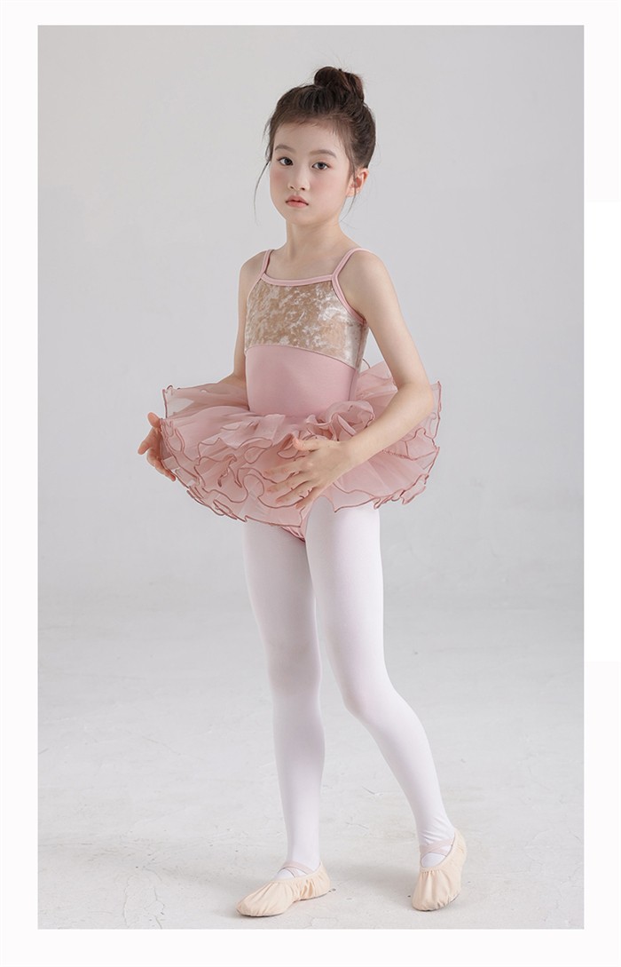 バレエ レオタード 子供 スカート付き バレエレオタード 練習着 演出 キャミソール ノースリーブ 体操 新体操 女の子 キッズ 子ども ジュニア 発表会 バレリーナ バレエ衣装 バレエダンス 可愛い 練習 レッスン ピンク ds455d7d7lc