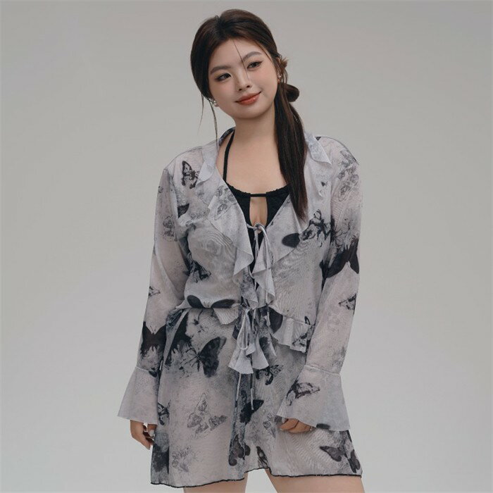 水着 レディース ビキニ 4点セット 体型カバー水着 長袖 トップス付き ノンワイヤー セパレート 可愛い 大きいサイズ 3L 4L 5L ぽっちゃり 20代 30代 40代 大人ブラ ショートパンツ 二の腕 お尻 太もも カバーアップ 羽織り mg006d7d7lc