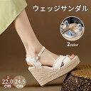 ウェッジソール サンダル レディース ストラップ 厚底 ヒール9cm ストラップサンダル 厚底サンダル おしゃれ 美脚 バックストラップ 歩きやすい カジュアル きれいめ 海 春 夏 大人 小さいサイズ 大きいサイズ ブルー ホワイト