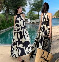 リゾートワンピース レディース サマードレス ワンピース 夏ワンピ ロング おしゃれ ファッション 春夏 カジュアル 花柄 体型カバー ゆったり 大きめ きれいめ ハワイ 沖縄 旅行用 大人 20代 30代 40代 la187g4g4jc