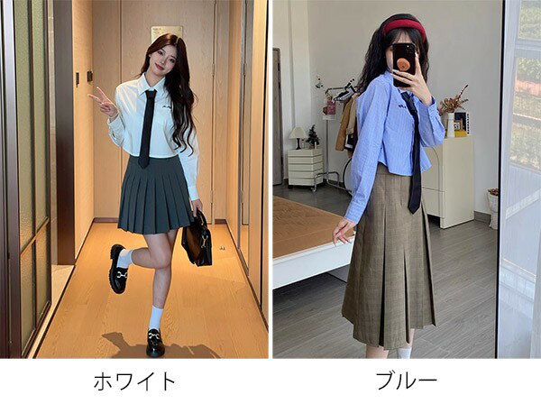 シャツ ブラウス ショート丈 長袖 制服 通勤 通学 レディース 女の子 日常 おしゃれ 可愛い トップス フォーマル スーツ dk001jc