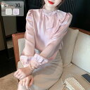 トップス シャツ ブラウス 長袖 通勤 日常 おしゃれ 可愛い リボン 事務服 就活 就職活動 リクルート 面接 会社 仕事着 フォーマル スーツ インナー オ...