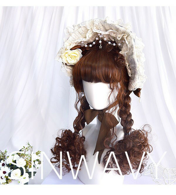 ウィッグ ロング フルウィッグ 波ウェーブ パーマ ロングウィッグ ぱっつん前髪 ロリータ 前髪あり ハロウィン 原宿風 韓国風 かつら コスプレ 可愛い コスチューム 仮装 大人用 普段使い 文化祭 イベント 学園祭 演劇 舞台 学芸会 dp031m3m3ze 3