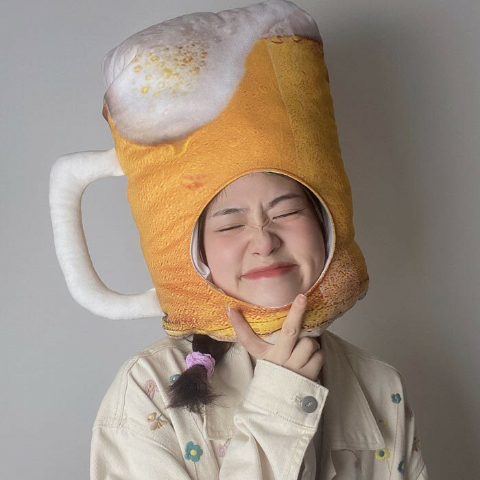 パーティーグッズ ビール 帽子 コスプレ 面白グッズ 可愛い 余興 ハロウィン コスプレ なりきり 面白い 被り物 ゲーム クリスマス 宴会 忘年会 仮装 変装...