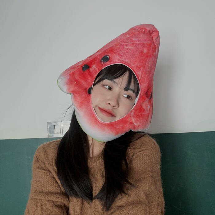 パーティーグッズ スイカ 帽子 コスプレ 面白グッズ 可愛い 余興 ハロウィン コスプレ なりきり 面白い 被り物 ゲーム ハクリスマス 宴会 忘年会 仮装 変...