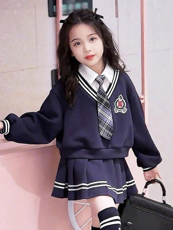 入学式 卒業式 制服 女の子 セット カジュアル 長袖 小学生 中学生 高校生 JK ジュ...