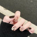 ブラウン系 シャンパンゴールド 付け爪 手描きオーダーメイド 高級感 おしゃれ 辣妹風 ジェルネイル プレステージ プレミアム タイプ ja006m7m7lc