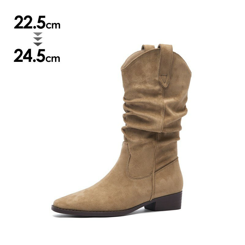 ブーツ ショートブーツ レディース 歩きやすい おしゃれ かわいい 大人 ポインテッドトゥ ミドルブーツ シューズ 靴 くつ 秋 冬 春 ルーズフィット ブラウン mk001m7m7sa