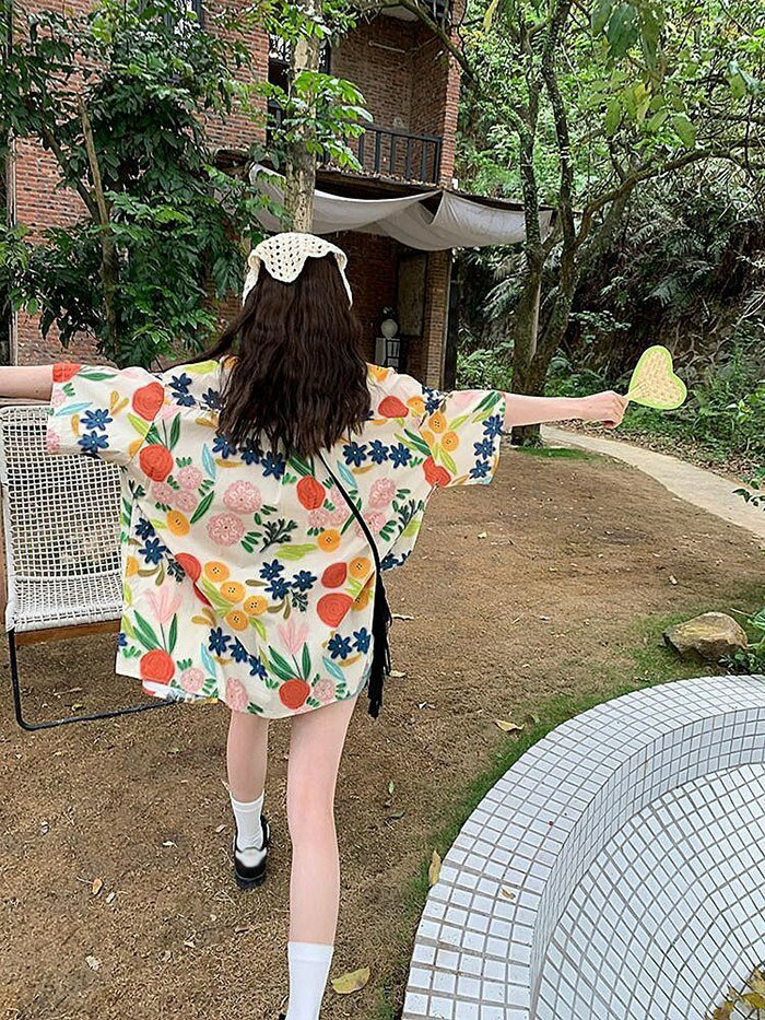 アロハシャツ 2L 3L 男女兼用アロハシャツ 五分袖 夏物 大きいサイズ お揃い メンズ レディース アロハ柄 ペア シンプルデザイン ハワイアン 開襟シャツ 半袖シャツ オープンカラー カジュアル ストリート ユニセックス レトロ dg296n1n1jc