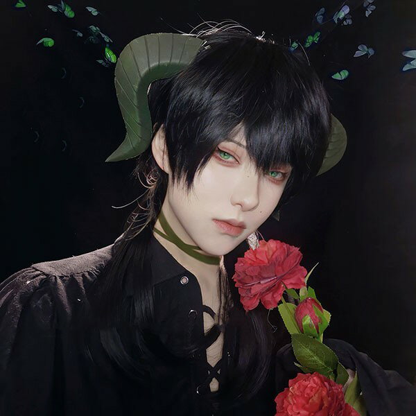 ウィッグ メンズ 長髪 かつら 自然 フルウィッグ ロングウィッグ 前髪あり コスプレ 男装 おしゃれ ナチュラル かっこいい 可愛い ショート 耐熱ウィッグ 小顔効果抜群 コスチューム 文化祭 学園祭 イベント 韓国風 dp216n1n1jc
