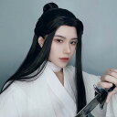 ウィッグ メンズ 中華時代劇 フルウィッグ ロングウィッグ 長髪 かつら 自然 男装 イケメン コスプレ おしゃれ かっこいい 可愛い ロング 耐熱ウィッグ 黒...