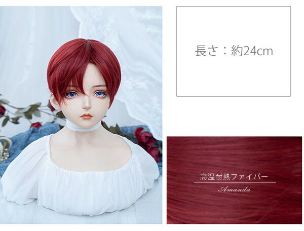 ウィッグ メンズ 男装 短髪 かつら フルウィッグ ショートウィッグ コスプレウィッグ 可愛い ショート ショートヘア 演劇 自然 前髪あり コスプレ おしゃれ かっこいい 可愛い 耐熱ウィッグ 小顔効果抜群 コスチューム 文化祭 学園祭 イベント 赤髪 dq097n1n1ze
