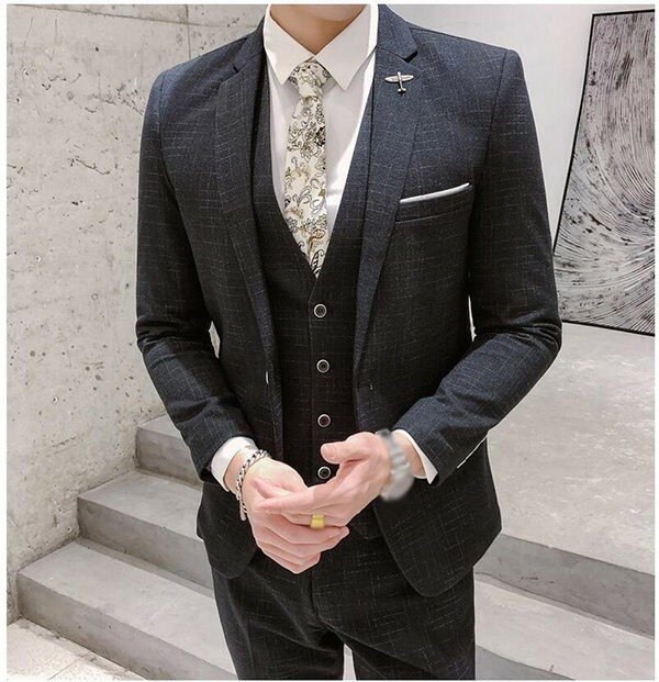 ビジネススーツ メンズスーツ ベーシックスーツ ビジネス 花婿 スーツ オールシーズン おしゃれスーツ 2つボタンスーツ スリムフィット 敬老の日 ギフト セットアップ 春夏秋冬 結婚式 フォーマルスーツ スタンダード カジュアルスーツ パーティー ネイビー ブラック