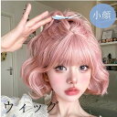 ウィッグ かつら かわいい 女性 普段 使い ロリータ lolitaファッションwig 自然 医療用ウィッグ ピンク色 小顔効果 レディース女性 コスプレ前髪自然 医療用 フリーサイズ