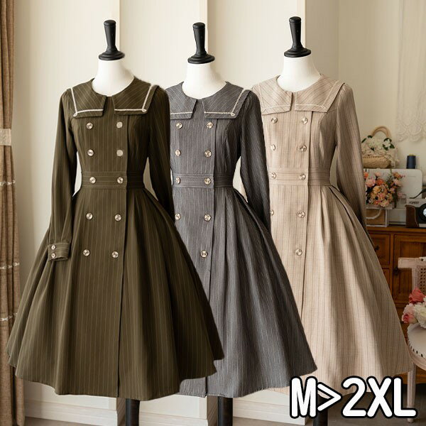 森系/長袖/ワンピース 文芸 イギリス風 トップス POLOルネック/萌え レディース ロリータ ファッション 変装 トップス 森系/長袖/ワンピース 文芸 イギリス風 トップス POLOルネック/萌え レディース ロリータ ファッション 変装 トップス