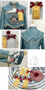 ロリータ 中華風 チャイナ lolita キョンシー ゾンビ コスチューム チャイナ服 レディース ワンピース ジャンパースカート 可愛い かわいい ゴスロリ 仮装 コスプレ 学園祭 文化祭 イベント ハロウィン dd195t2t2jc