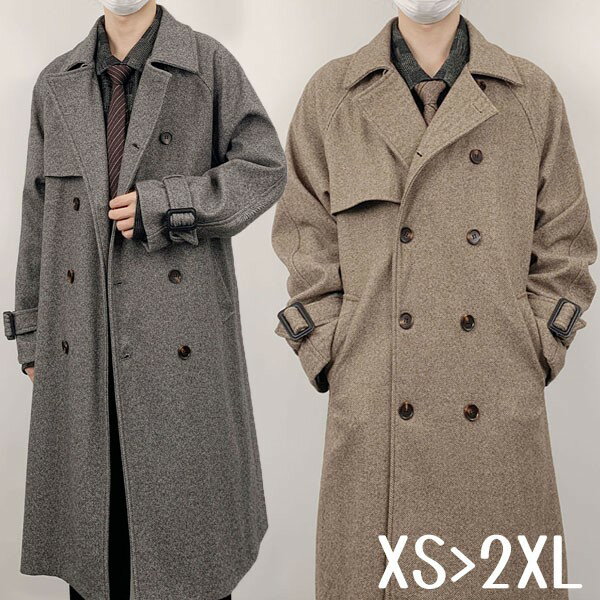 メンズチェスターコート大きいサイズ...