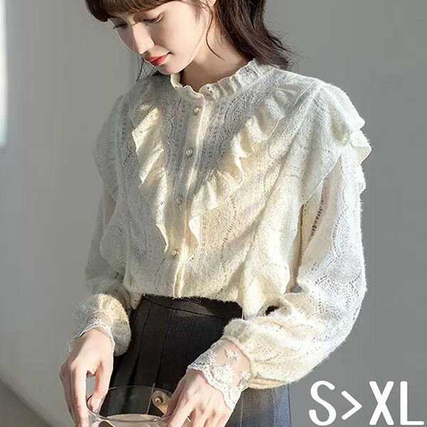 シャツブラウス長袖通勤日常事務服就...